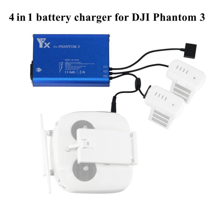 Batería Cargador de controlador de inteligente 4 en 1 Parallel Power Hub, tipo de enchufe: enchufe AU — imagen 7
