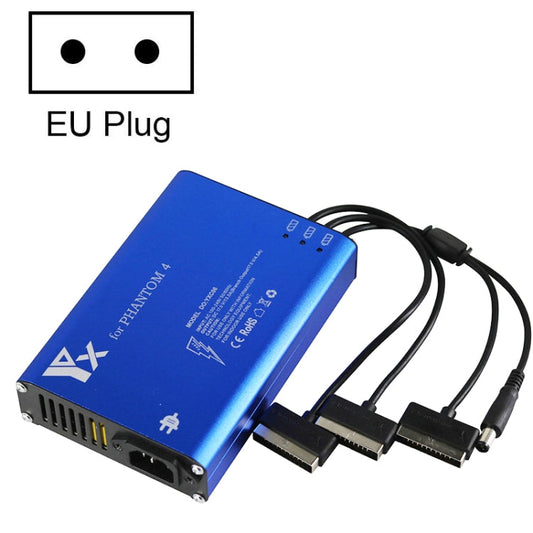 Hub Phantom 4 Pro Advanced+ Cargador 4 en 1 Controlador de batería inteligente Cargador, Tipo de enchufe: Enchufe de la UE