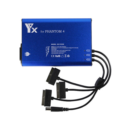 Hub Phantom 4 Pro Advanced+ Cargador 4 en 1 Cargador de controlador de batería inteligente, Tipo de enchufe: enchufe de Rein…