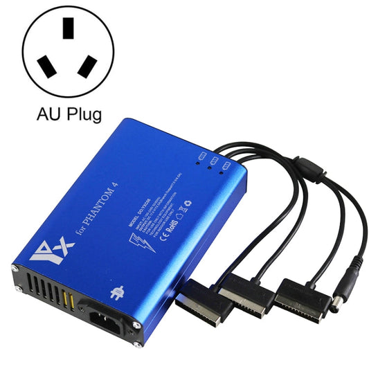 Hub Phantom 4 Pro Advanced+ Cargador 4 en 1 Controlador de batería inteligente Cargador, Tipo de enchufe: Enchufe AU
