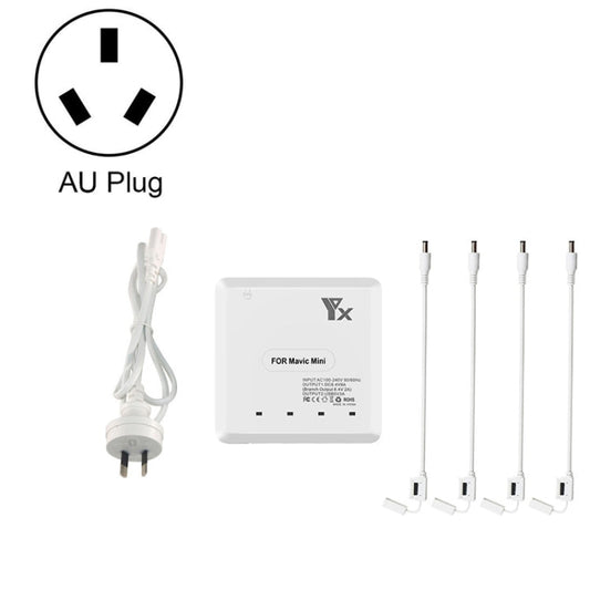 Batería Cargador USB 6 en 1 Hub Controlador de batería inteligente Cargador, Tipo de enchufe: Enchufe AU para DJI Mavic Mini