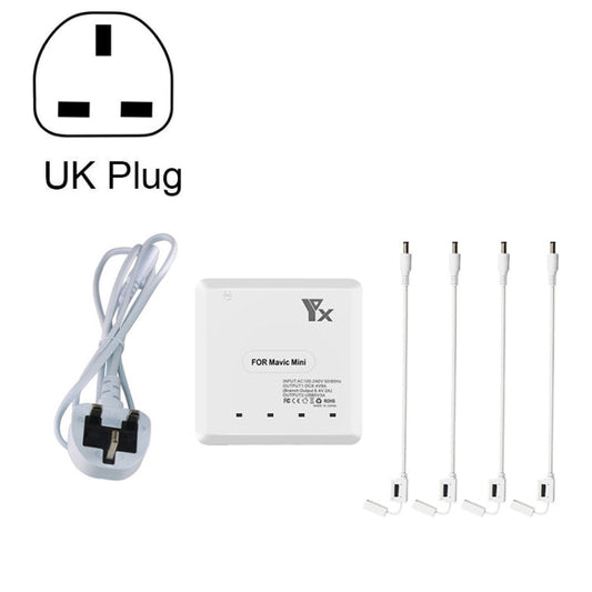 Batería Cargador USB 6 en 1 Hub Controlador de batería inteligente Cargador, Tipo de enchufe: Enchufe del Reino Unido para D…