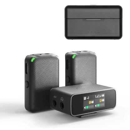 Transmisión inalámbrica Mic Original con pantalla táctil OLED, modelo: 2 transmisores 1 receptor para DJI Mic — imagen 2