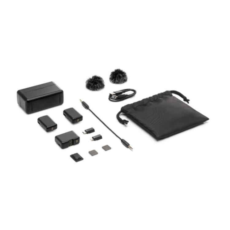 Transmisión inalámbrica Mic Original con pantalla táctil OLED, modelo: 2 transmisores 1 receptor para DJI Mic — imagen 6