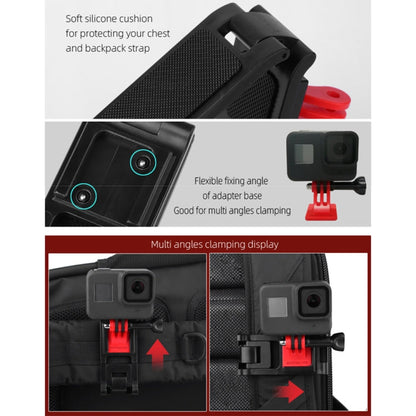 Soporte Sunnylife Ty-Q9266 para Insta360 Go / / Gopro Stracketizer Mochila Clip de mochila con tornillo para DJI Osmo Action…