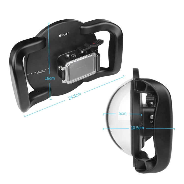 Funda de alojamiento de cubierta XTGP546 Puerto de cúpula Cámara de cámara de buceo bajo el agua transparente — imagen 3