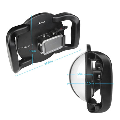 Funda de alojamiento de cubierta XTGP546 Puerto de cúpula Cámara de cámara de buceo bajo el agua transparente — imagen 3