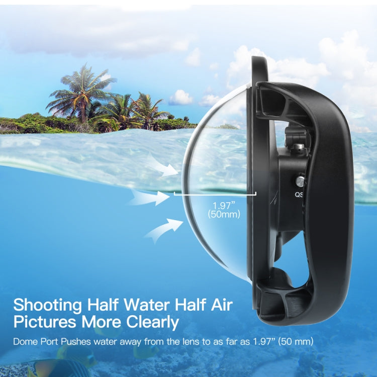 Funda de alojamiento de cubierta XTGP546 Puerto de cúpula Cámara de cámara de buceo bajo el agua transparente — imagen 6