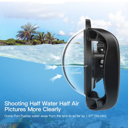 Funda de alojamiento de cubierta XTGP546 Puerto de cúpula Cámara de cámara de buceo bajo el agua transparente — imagen 6