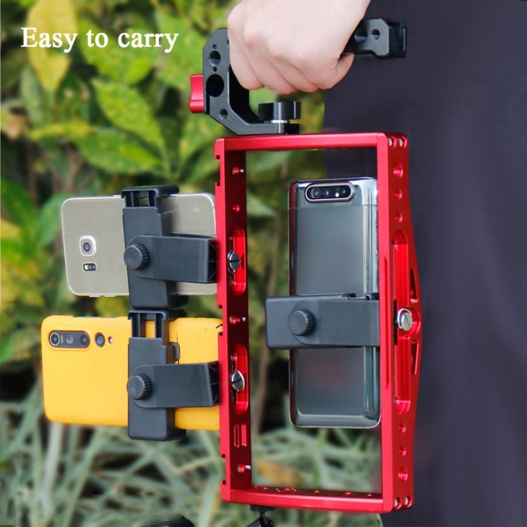 Soporte Buceo DUAL Handheld Grip Estabilizador Extensión Teléfono Abrazadera Cámara Roble Caja Underwater Funda para Gopro H…