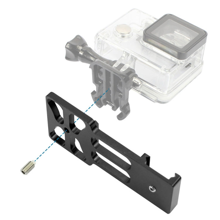 Montaje del lado del riel de 20 mm para Gopro Hero9 Black / Hero8 Black / 7/6/5/5 Sesiones / 4 Sesión / 4/3 + / 3/2/1, Osmo……