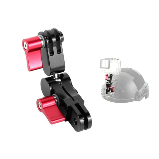 Aleación de aluminio Aleación de 360 grados Adaptador de montaje giratorio Ajustable Conector de brazo para Gopro Hero9 Negr…