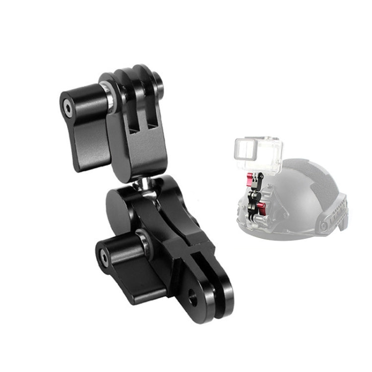 Aleación de aluminio Aleación de 360 grados Adaptador de montaje giratorio Ajustable Conector de brazo para Gopro Hero9 Negr…
