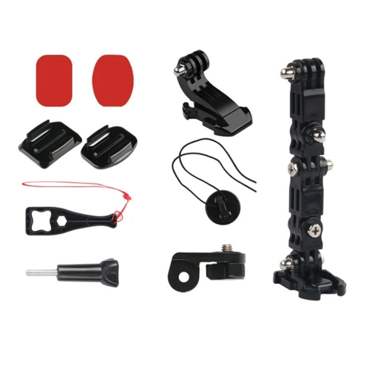 Set 2 Ciclismo Casco Adhesivo Montaje Multi-articular Sistema fijo, Gopro Hero9 Black / Hero8 Negro / 7/6/5/5 Sesión / 4 Ses…