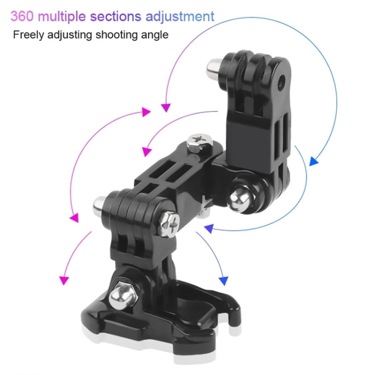 Set 2 Ciclismo Casco Adhesivo Montaje Multi-articular Sistema fijo, Gopro Hero9 Black / Hero8 Negro / 7/6/5/5 Sesión / 4 Ses…