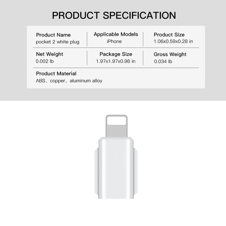 Adaptador de teléfono inteligente RCSTQ para el bolsillo OSMO 1/2, Color: 8 PIN para DJI Osmo — imagen 2