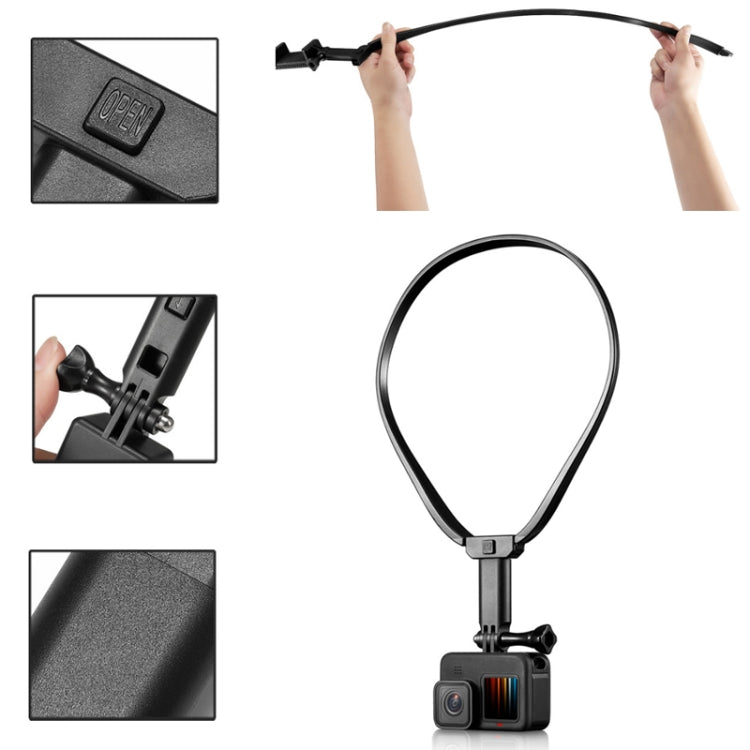 Soporte Cámara de acción colgante de cuello (negro) — imagen 4