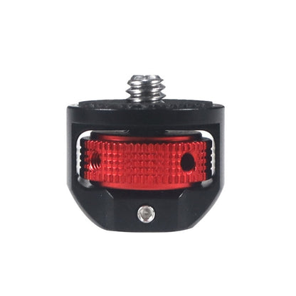 Tornillo de conversión de la cámara Adaptador de 1/4 pulgadas (negro+rojo)