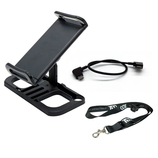 Soporte Tablero de control de control remoto de drones Tableta de extendido con Lanyard y Micro USB Línea para DJI Mavic 2 P…