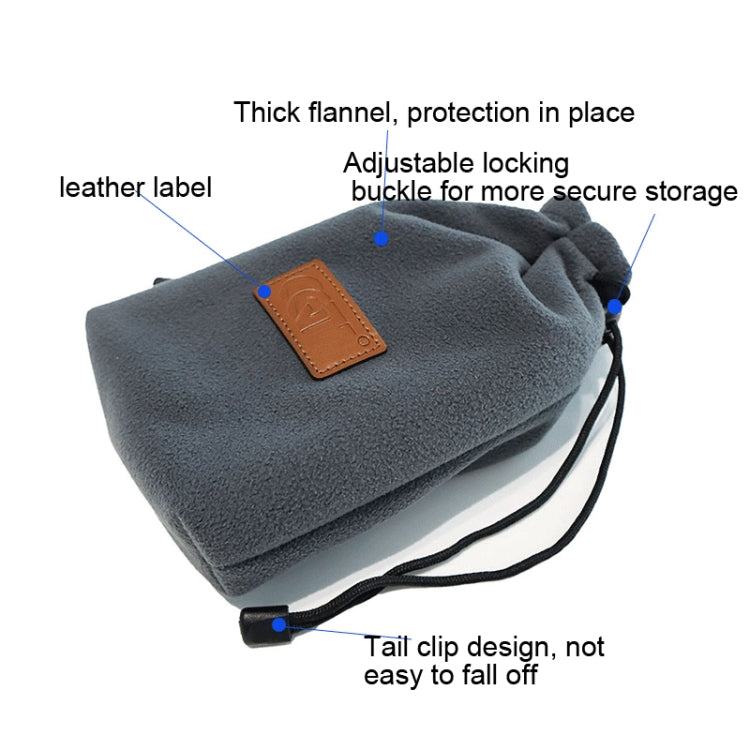 Bolsa de almacenamiento CQT Bolsa de franela gruesa, Especificación: 2 PCS Bags para DJI Mini 3 Pro — imagen 4