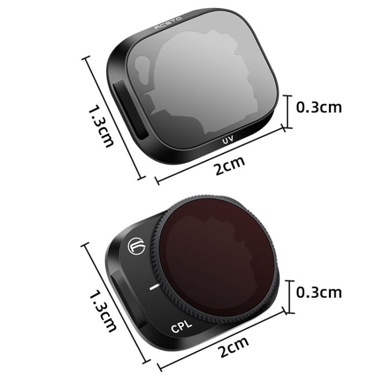 Filtro de aleación de aleación Accesorios de de aluminio RCSTQ, Estilo: ND32 para DJI Mini 3 Pro — imagen 3