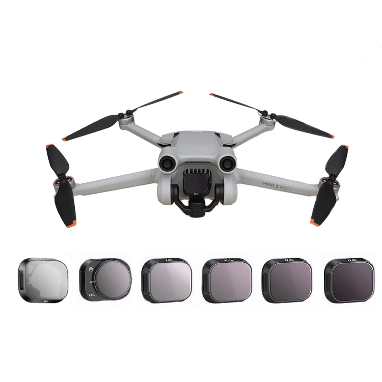 Filtro de aleación de aleación Accesorios de de aluminio RCSTQ, Estilo: 4 en 1 set para DJI Mini 3 Pro — imagen 2