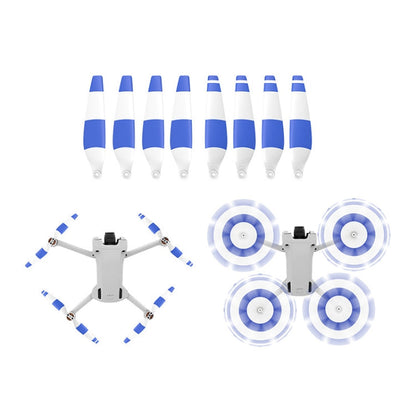 8 PCS 6030F Propulsoras de ala de bajo ruido de doble lado, Color: Blanco Azul para DJI Mini 3 Pro — imagen 2