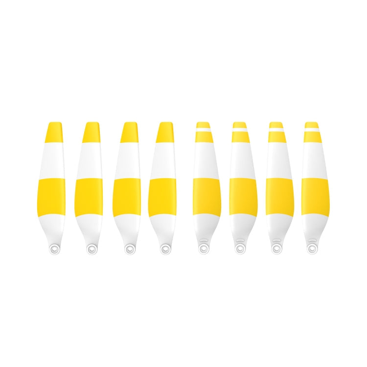 Hélices de ala de bajo 8 PCS 6030F ruido colorido de doble cara, color: amarillo blanco para DJI Mini 3 Pro