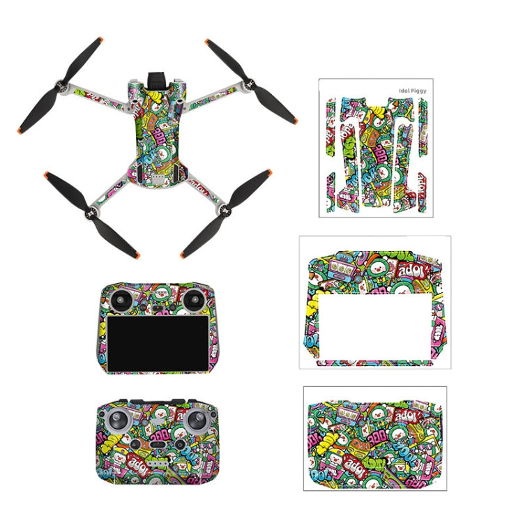 SunnyLife Dron+Remote Control Protective Sticker para DJI Mini 3 Pro (Lindo Pig) — imagen 2