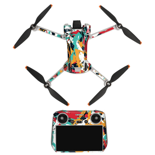 SunnyLife Dron+Remote Control Protective Sticker para la versión RC para DJI Mini 3 Pro (Graffiti de ritmo)