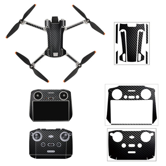 SunnyLife Dron+Remote Control Protective Sticker para la versión RC para DJI Mini 3 Pro (negro de carbono) — imagen 2