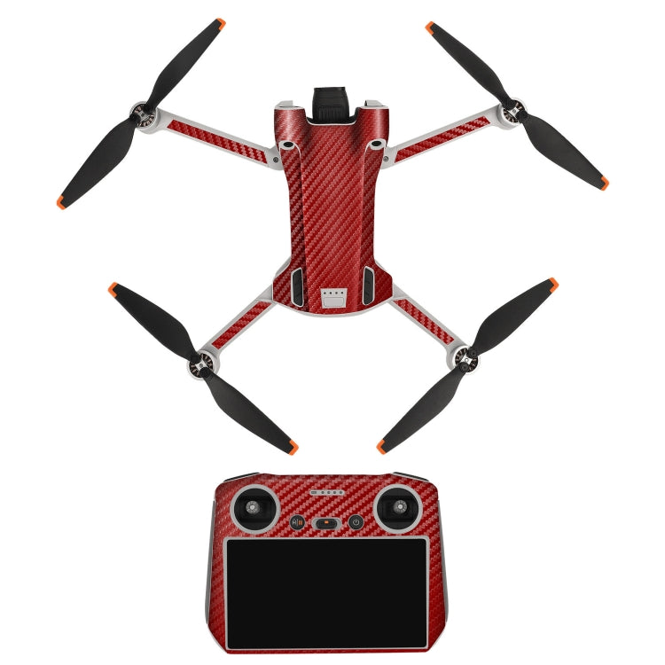 SunnyLife Dron+Remote Control Protective Sticker para la versión RC para DJI Mini 3 Pro (rojo carbón)
