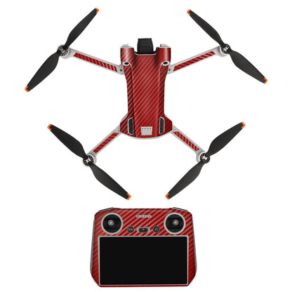 SunnyLife Dron+Remote Control Protective Sticker para la versión RC para DJI Mini 3 Pro (rojo carbón)