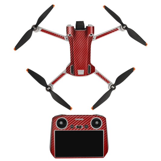 SunnyLife Dron+Remote Control Protective Sticker para la versión RC para DJI Mini 3 Pro (rojo carbón)