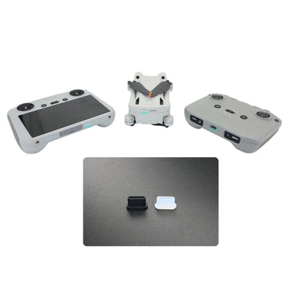 2 Conjuntos Control de polvo de puerto remoto de control remoto para el cuerpo de drones para DJI Mini 3 Pro (transparente)…