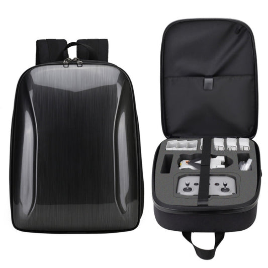 Mochila de carcasa dura por compresión impermeable, tamaño: 128 grande para DJI Mini 3 Pro (gris cepillado)