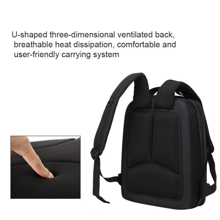 Mochila de carcasa dura por compresión impermeable, tamaño: 128 grande para DJI Mini 3 Pro (gris cepillado) — imagen 7
