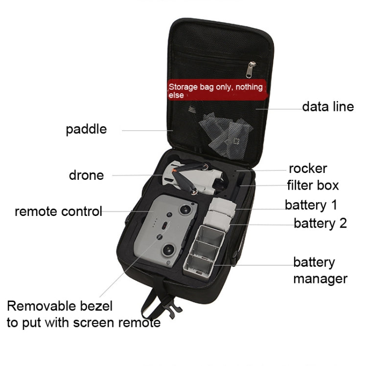 Bolsa de Hombro Bkano Bag Mensajero Maluser para DJI Mini 3 Pro (negro) — imagen 5