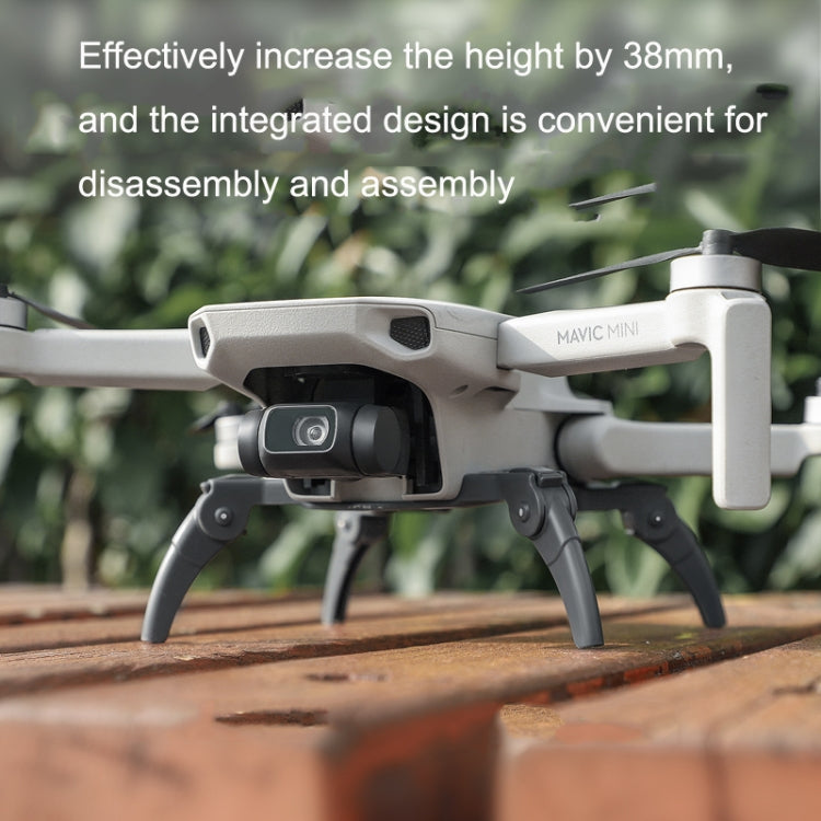 Trípode de araña Sunnylife LG380 Elevación del Soporte de protección contra caídas plegable para DJI Mini 2 (gris) — imagen 5