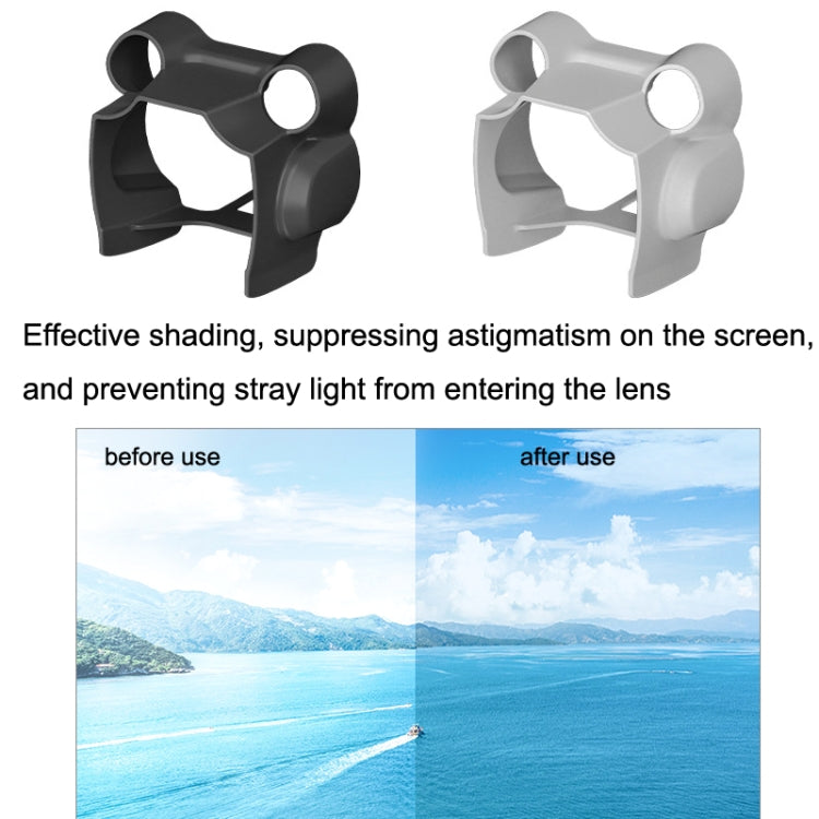 Lente Sunnylife MM3-ZG406 Hood Protección de Gimbal Anti-Gree Sunshade Cubierta para DJI Mini 3 Pro (Negro) — imagen 4