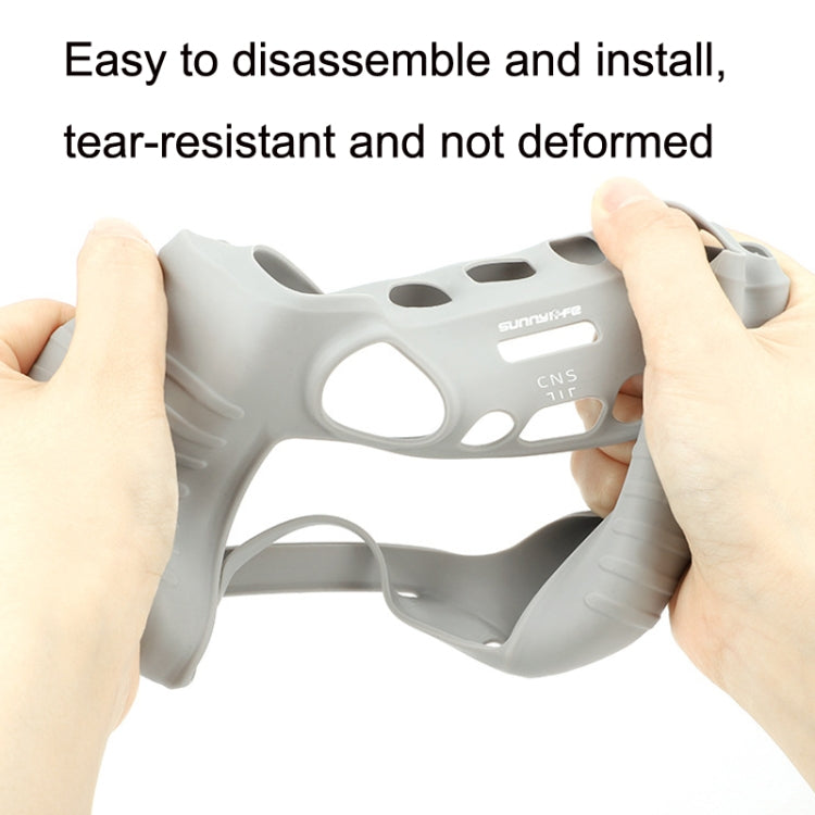 Funda Sunnylife para RC control remoto protectora de silicona, estilo: sin capucha para DJI Mini 3 Pro (negro) — imagen 3