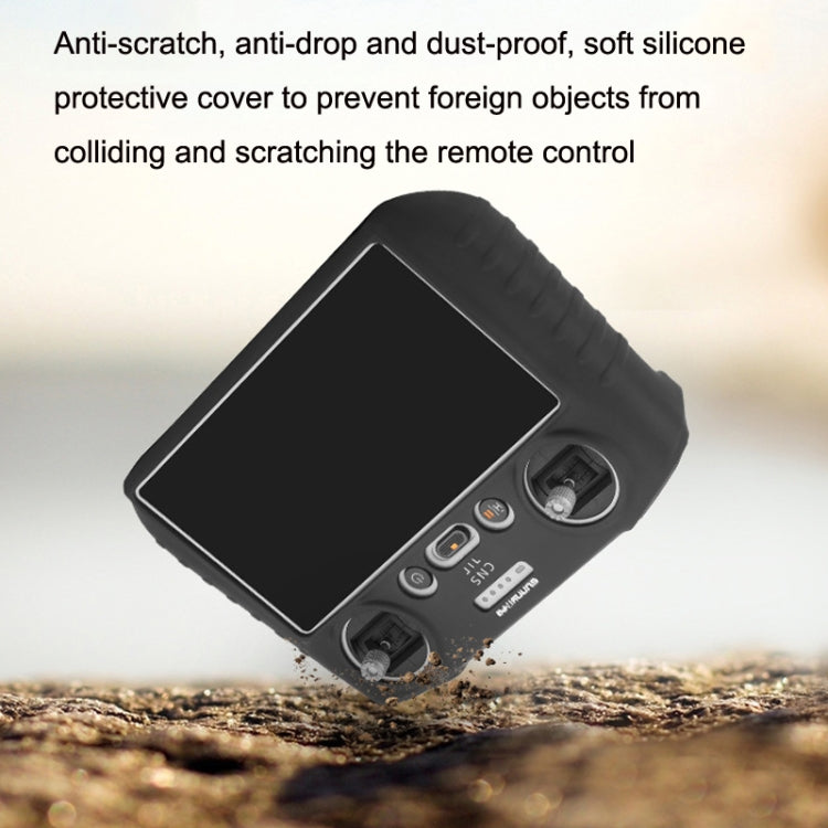 Funda Sunnylife para RC control remoto protectora de silicona, estilo: sin capucha para DJI Mini 3 Pro (negro) — imagen 6