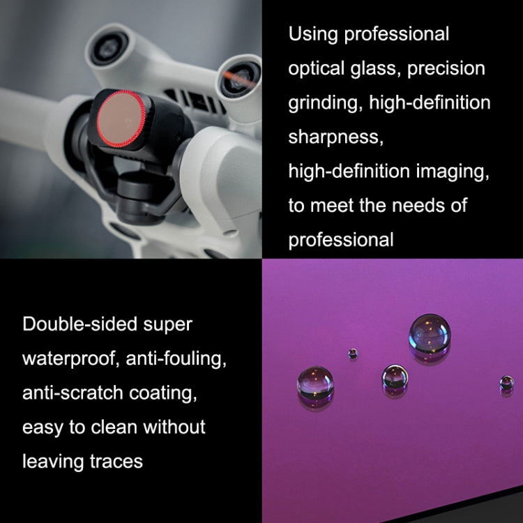 Lente protectora de filtro CPL PGYTECH y sensor para DJI Mini 3 Pro — imagen 3