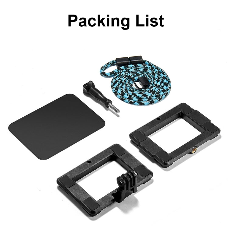 Soporte 060 magnético para cámara de acción en vivo al Air libre con cordón ajustable (negro) para DJI Air — imagen 4