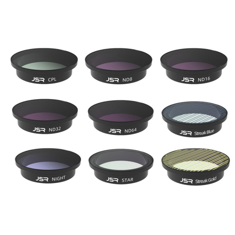 Filtro de lente de filtro JSR Dron, estilo: 9 en 1 para DJI Avata