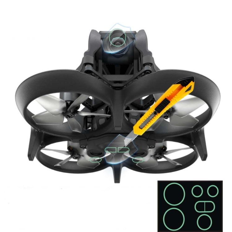 Lente Sensor+ +Gafas mica protectora Película antiarañazos para DJI Avata