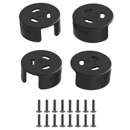Set 4 PCS / Sunnylife AT-MD475 Cubierta de motor de aleación de aluminio impermeable a prueba de polvo para DJI Avata (negro)
