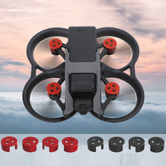 Set 4 PCS / Sunnylife AT-MD475 Cubierta de motor de aleación de aluminio impermeable a prueba de polvo para DJI Avata (Rojo)…