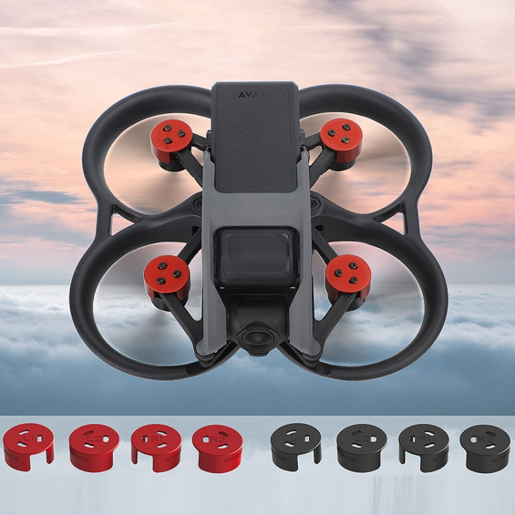 Set 4 PCS / Sunnylife AT-MD475 Cubierta de motor de aleación de aluminio impermeable a prueba de polvo para DJI Avata (negro…