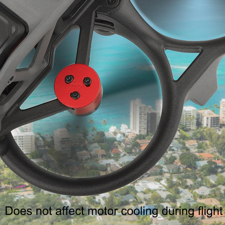 Set 4 PCS / Sunnylife AT-MD475 Cubierta de motor de aleación de aluminio impermeable a prueba de polvo para DJI Avata (Rojo)…